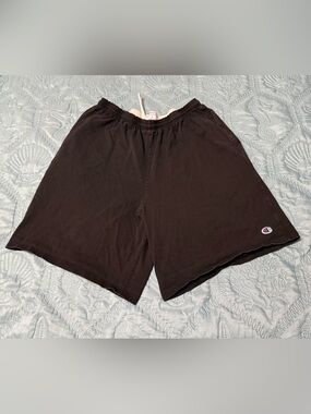 Champion Black Men's Athletic Shorts with Small Logo